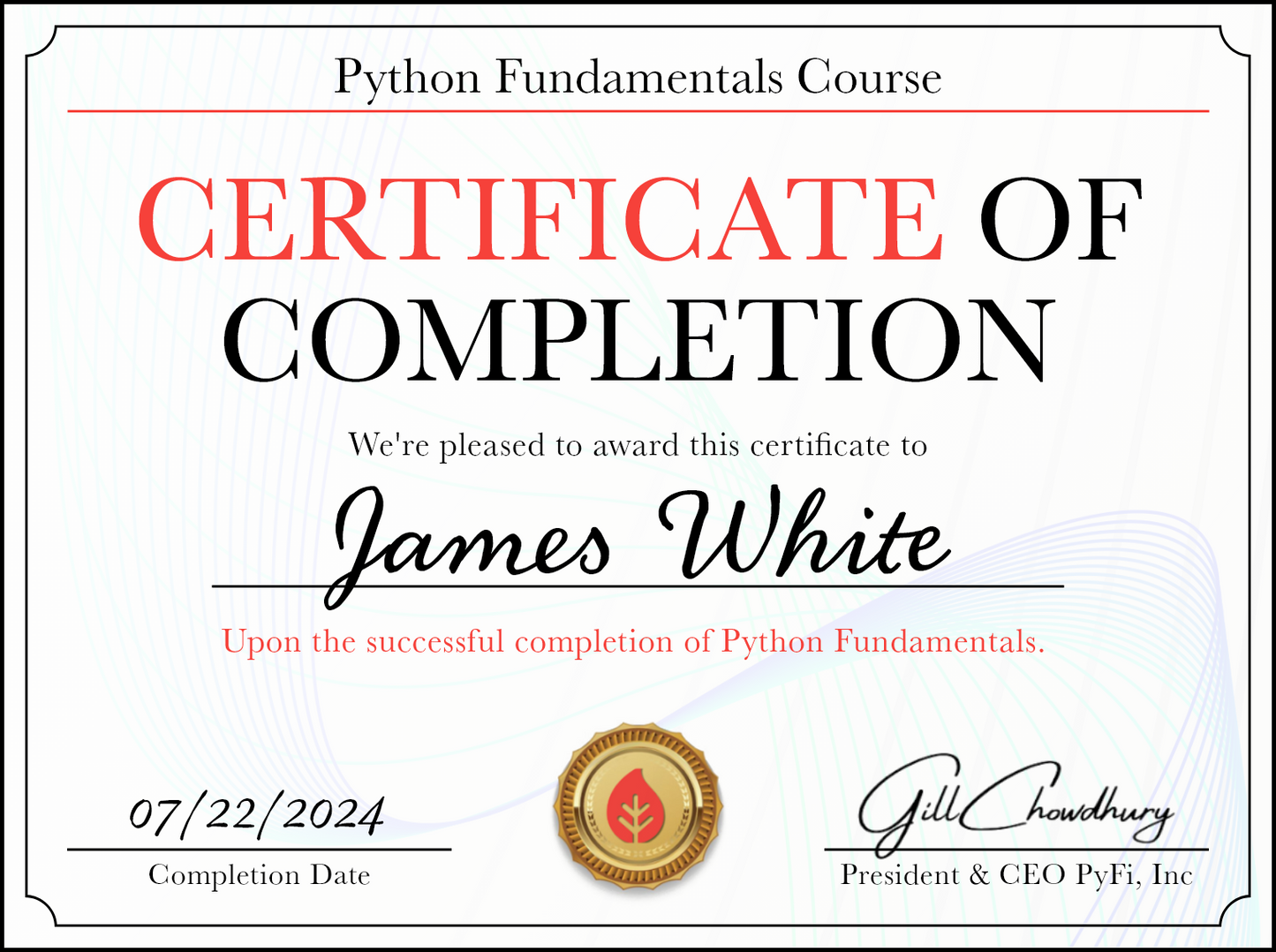 Python Fundamentals Course